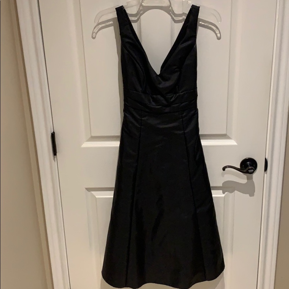 Black dress with tie in back